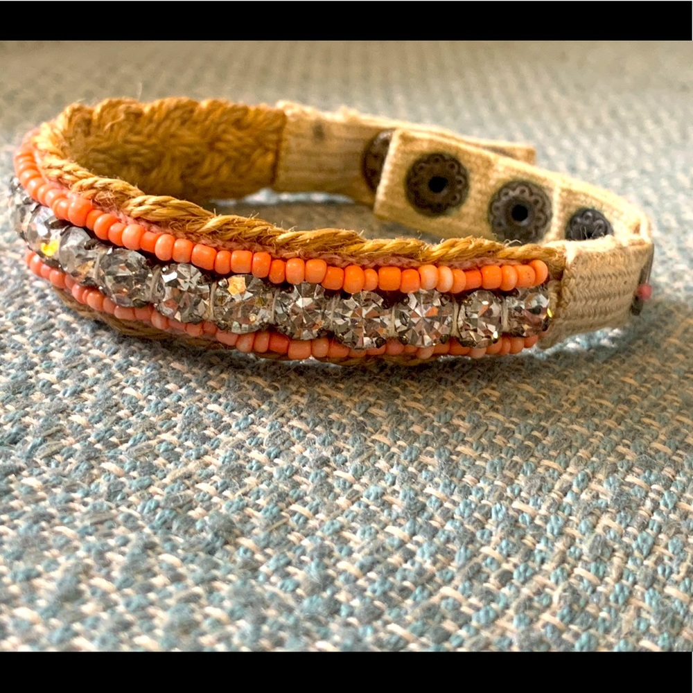 Juicy Couture Seed Bead & Rhinestone Bracelet Rare